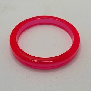 Hot Pink Lucite Bangle Bracelet